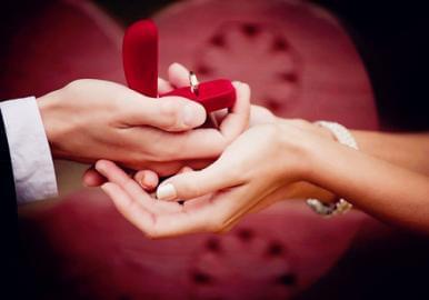 甜蜜的求婚场面 幸福浪漫的唯美情侣爱情图片