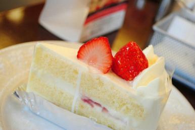 小清新唯美点心草莓蛋糕图片